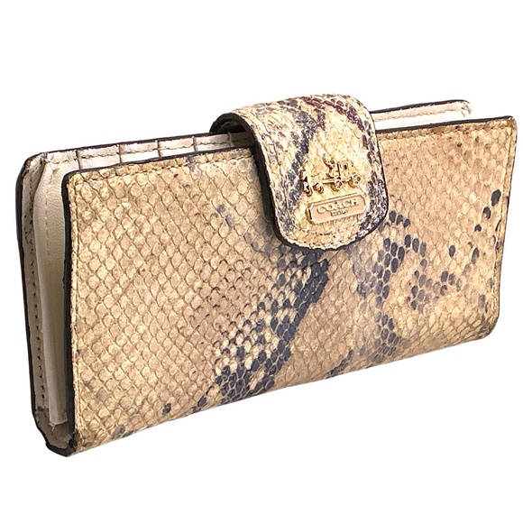 Coach Handbags - Vintage COACH Madison Python Wallet